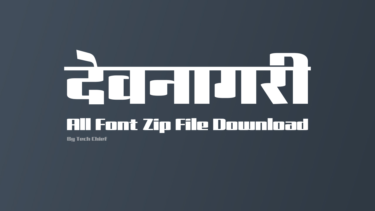 50 Devanagari All Font Zip File Download